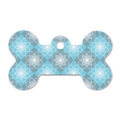 Triangle Blue Dog Tag Bone (Two Sides)