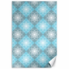 Triangle Blue Canvas 20  X 30  by nateshop