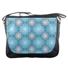 Triangle Blue Messenger Bag by nateshop