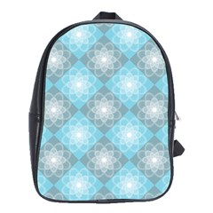 Triangle Blue School Bag (xl) by nateshop