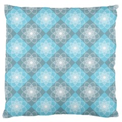 Triangle Blue Standard Flano Cushion Case (two Sides) by nateshop