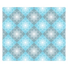 Triangle Blue Double Sided Flano Blanket (small)  by nateshop