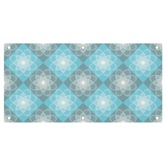 Triangle Blue Banner And Sign 4  X 2  by nateshop