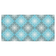 Triangle Blue Banner And Sign 8  X 4 