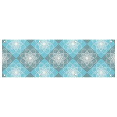 Triangle Blue Banner And Sign 9  X 3 