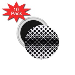 Triangle-black White 1 75  Magnets (10 Pack) 