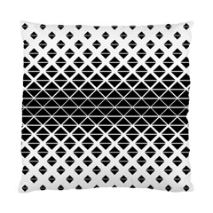 Triangle-black White Standard Cushion Case (one Side) by nateshop