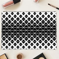 Triangle-black White Cosmetic Bag (xxl) by nateshop