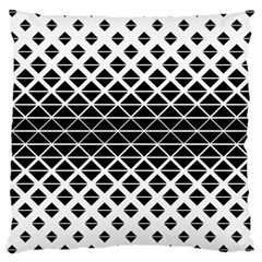 Triangle-black White Large Cushion Case (two Sides) by nateshop