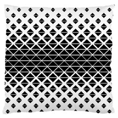 Triangle-black White Standard Flano Cushion Case (two Sides) by nateshop