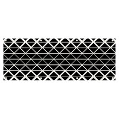 Triangle-black White Banner And Sign 8  X 3 