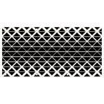 Triangle-black White Banner and Sign 8  x 4  Front