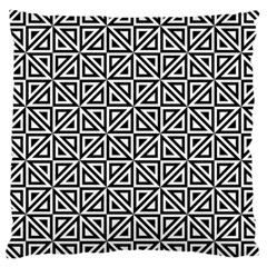 Triangle-black Large Cushion Case (one Side) by nateshop