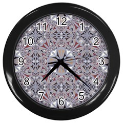 Triangle-mandala Wall Clock (black) by nateshop