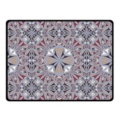 Triangle-mandala Double Sided Fleece Blanket (small)  by nateshop