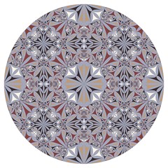 Triangle-mandala Round Trivet by nateshop