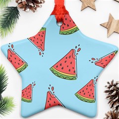 Watermelon-blue Ornament (Star)