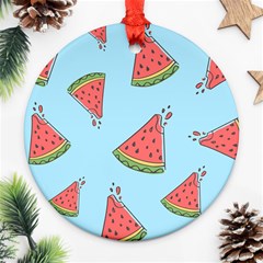 Watermelon-blue Ornament (round) by nateshop