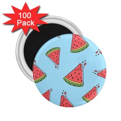 Watermelon-blue 2 25  Magnets (100 Pack)  by nateshop