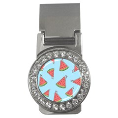 Watermelon-blue Money Clips (CZ) 