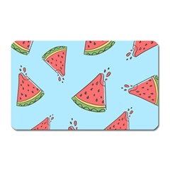 Watermelon-blue Magnet (rectangular) by nateshop