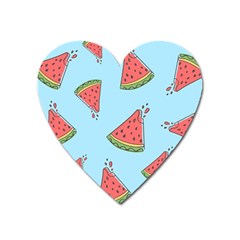 Watermelon-blue Heart Magnet by nateshop