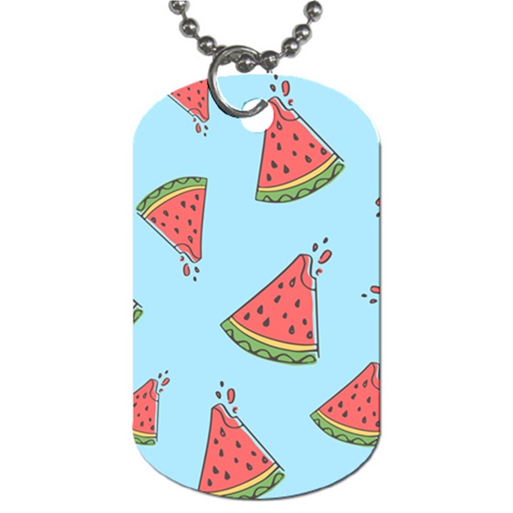 Watermelon-blue Dog Tag (One Side)