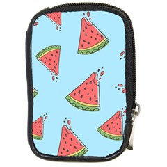 Watermelon-blue Compact Camera Leather Case by nateshop