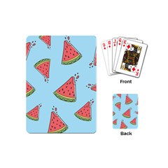 Watermelon-blue Playing Cards Single Design (Mini)