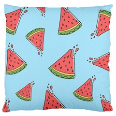 Watermelon-blue Large Cushion Case (one Side) by nateshop