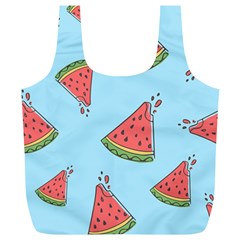 Watermelon-blue Full Print Recycle Bag (xl) by nateshop