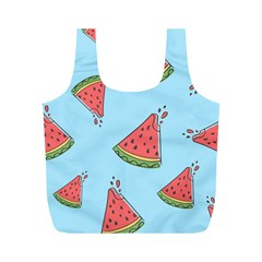 Watermelon-blue Full Print Recycle Bag (m) by nateshop