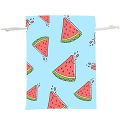 Watermelon-blue  Lightweight Drawstring Pouch (XL)