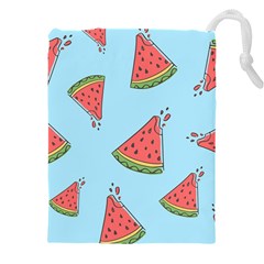 Watermelon-blue Drawstring Pouch (5xl) by nateshop