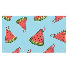 Watermelon-blue Banner And Sign 7  X 4 