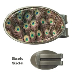 Bird-peacock Money Clips (oval)  by nateshop