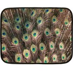 Bird-peacock Fleece Blanket (Mini) 35 x27  Blanket