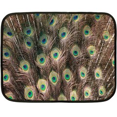 Bird-peacock Fleece Blanket (mini) by nateshop