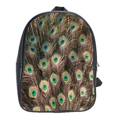 Bird-peacock School Bag (large) by nateshop