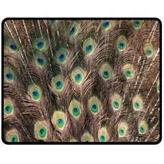 Bird-peacock Fleece Blanket (medium)  by nateshop