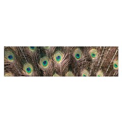 Bird-peacock Oblong Satin Scarf (16  X 60 ) by nateshop