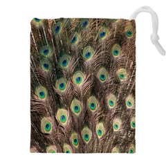 Bird-peacock Drawstring Pouch (5xl) by nateshop