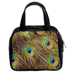 Peacock-bird Classic Handbag (two Sides) by nateshop