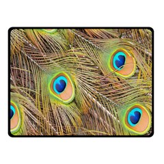 Peacock-bird Fleece Blanket (small) by nateshop