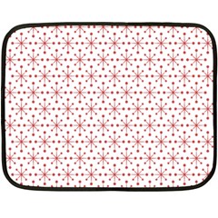 Pattern Christmas Pattern Red Stars Fleece Blanket (mini) by Sapixe