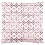 Pattern christmas pattern red stars Large Cushion Case (Two Sides) Front