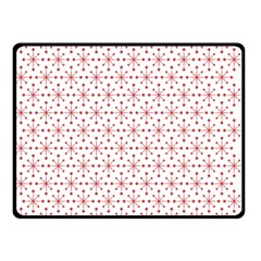 Pattern Christmas Pattern Red Stars Double Sided Fleece Blanket (small)  by Sapixe