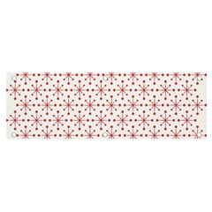 Pattern Christmas Pattern Red Stars Banner And Sign 6  X 2  by Sapixe