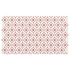 Pattern Christmas Pattern Red Stars Banner And Sign 7  X 4  by Sapixe