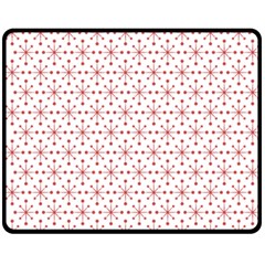 Pattern Christmas Pattern Red Stars Fleece Blanket (medium)  by Sapixe